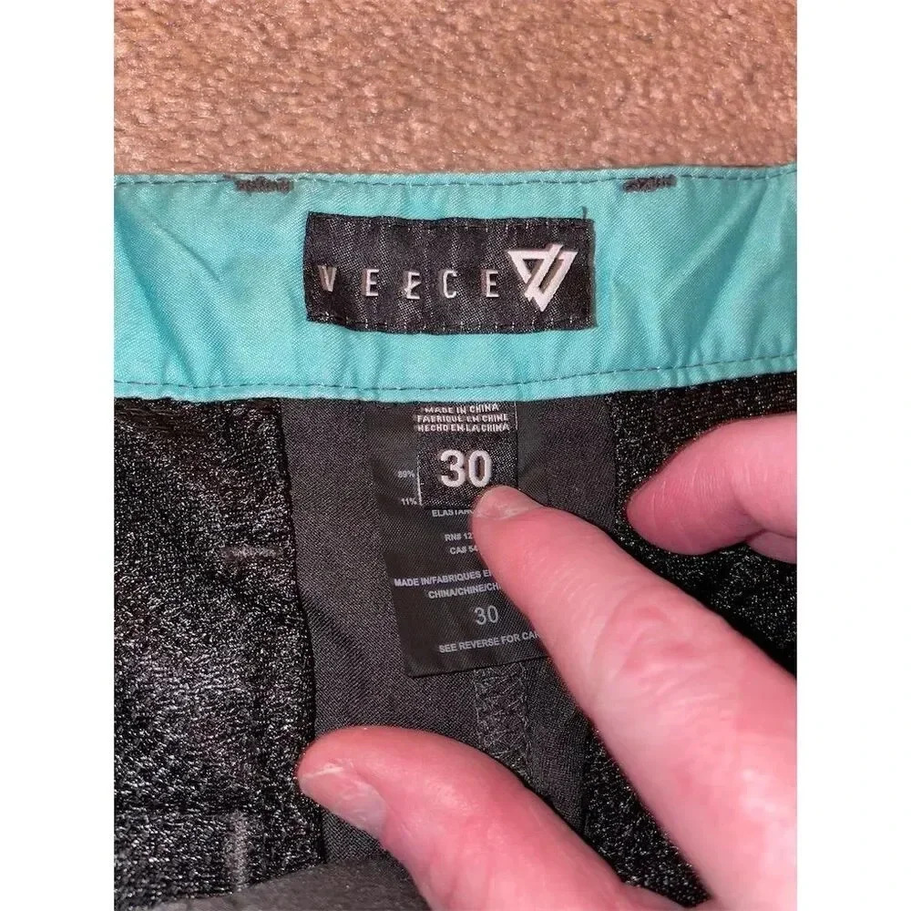 VEECE Men’s Ezekiel Stretch unlined Walkshort charcoal grey Size 30 - Picture 7 of 12